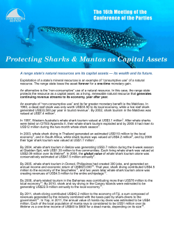 Non-consumptive use Sheet - Shark Research Institute
