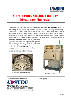 Chromosome specimen making Metaphase Harvester