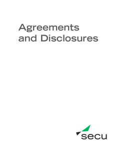 Agreements and Disclosures