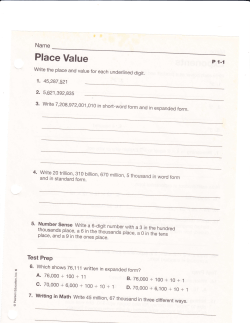 Place Value