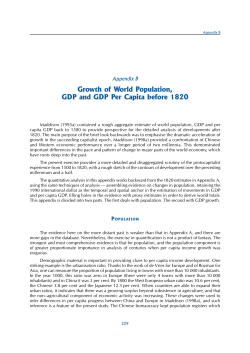 Appendix B: World Population and GDP before 1820