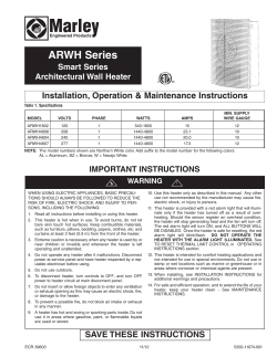 Instruction Manual - Marley Engineered Products