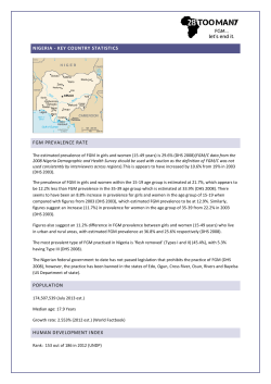 nigeria - key country statistics fgm prevalence rate
