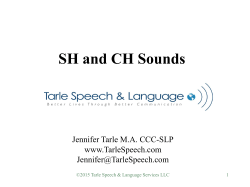 SH and CH sounds