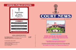 Issue No.3 - Supreme Court of India