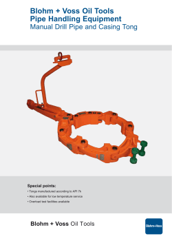 B+V MANUAL TONG overview