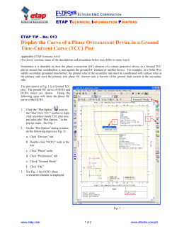 The Curve of a Phase Overcurrent Device in a TCC Plot