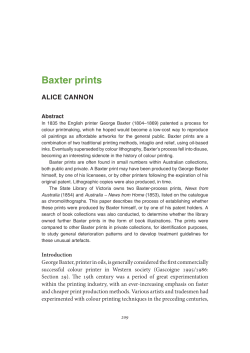 Baxter prints