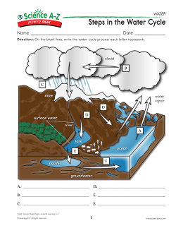 Steps in the Water Cycle