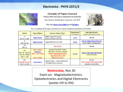 PHYS 2371/2 - Northeastern University