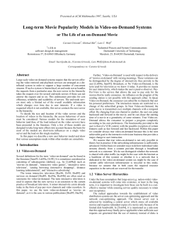 Long-term Movie Popularity Models in Video-on