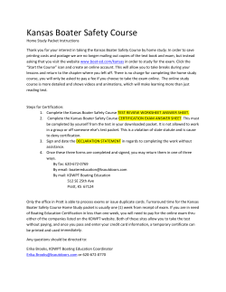 Kansas Boater Safety Course