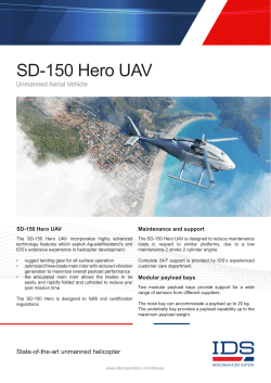 SD-150 Hero UAV - IDS Corporation