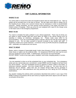 emt clinical information