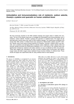 Antioxidative and immunomodulatory role of