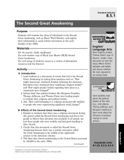 The Second Great Awakening