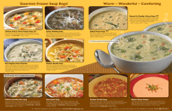 Gourmet Frozen Soup Bags!