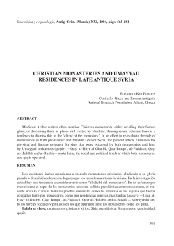 christian monasteries and umayyad residences in