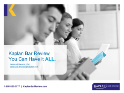 Kaplan Bar Review You Can Have it ALL.