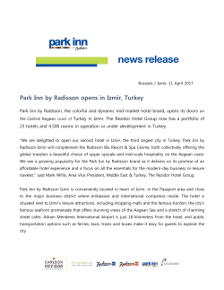 Park Inn by Radisson opens in Izmir, Turkey