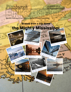 the Mighty Mississippi - Engineers` Society of Western Pennsylvania