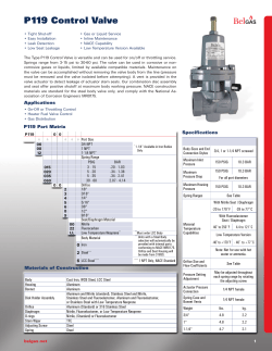 P119 Control Valve