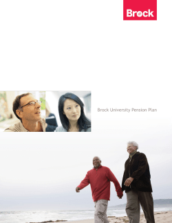 Brock University Pension Plan