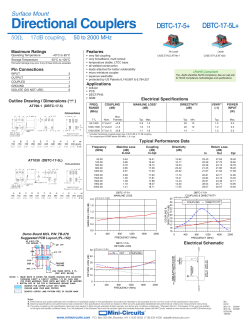 datasheet - Mini Circuits