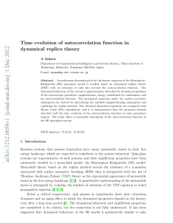 Time evolution of autocorrelation function in dynamical replica theory
