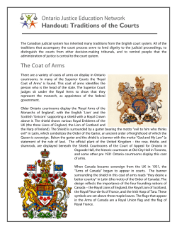 Traditions of the Courts - the Ontario Justice Education Network