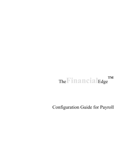 Configuration for Payroll