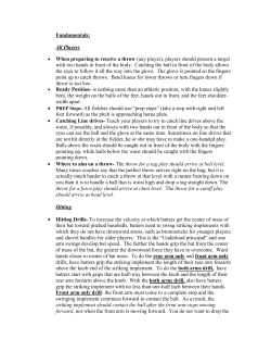 All Players &bull; When preparing to receive a throw (any player), players