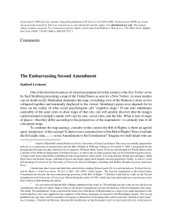 The Embarrassing Second Amendment