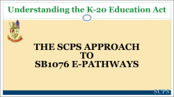 the scps approach to sb1076 e-pathways
