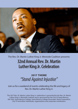 32nd Annual Rev. Dr. Martin Luther King Jr