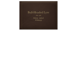Bull-Headed Lyre