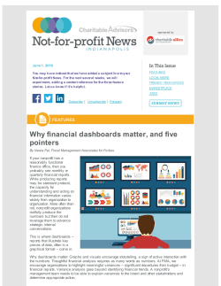 June 1, 2016 - Charitable Advisors