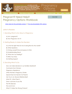 Pregnancy Options Workbook