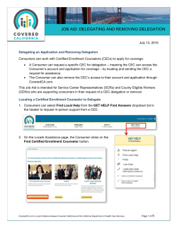 Job Aid - Delegating and Removing Delegation