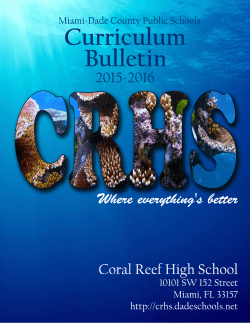 Curriculum Bulletin Cover.psd - Coral Reef Senior High School