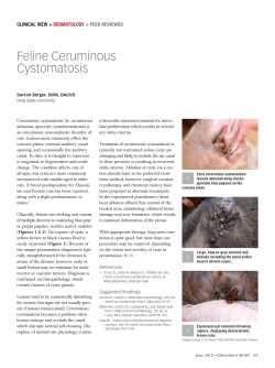 Feline Ceruminous Cystomatosis