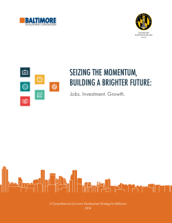 CEDS Report - Baltimore Development Corporation