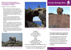 County Geology Sites - Cornwall Wildlife Trust