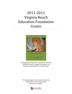 2010-2011 Virginia Beach Education Foundation Grants