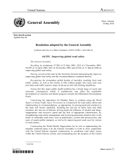 A/RES/64/255 - World Health Organization