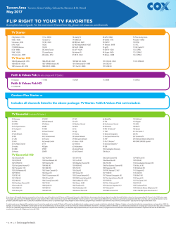 FLIP RIGHT TO YOUR TV FAVORITES