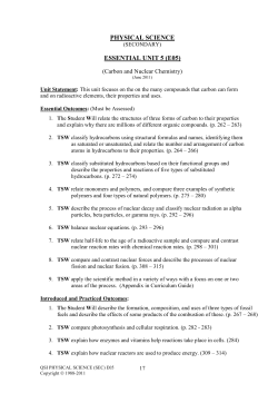 PHYSICAL SCIENCE ESSENTIAL UNIT 5 (E05)