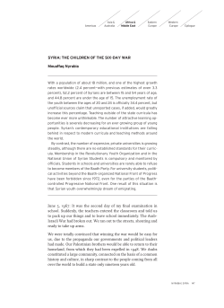 SYRIA: THE CHILDREN OF THE SIX