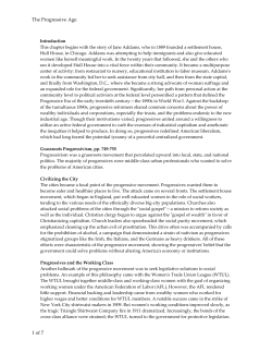 The Progressive Age 1 of 7