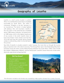 Geography of Lesotho